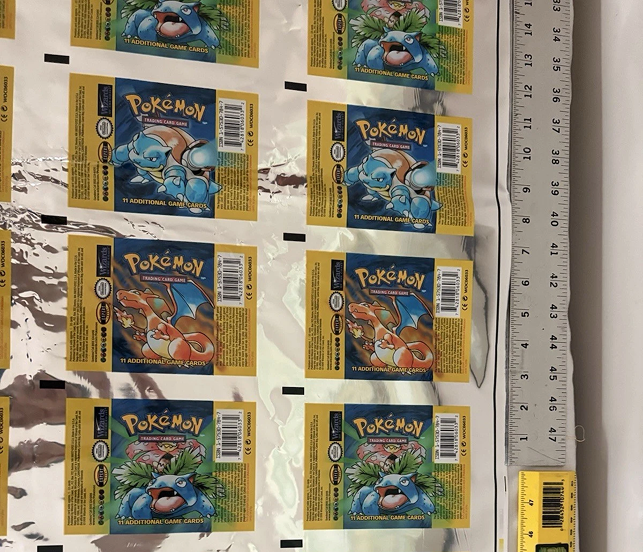 Uncut Base Set Pack Art Sheet Sells for $15k