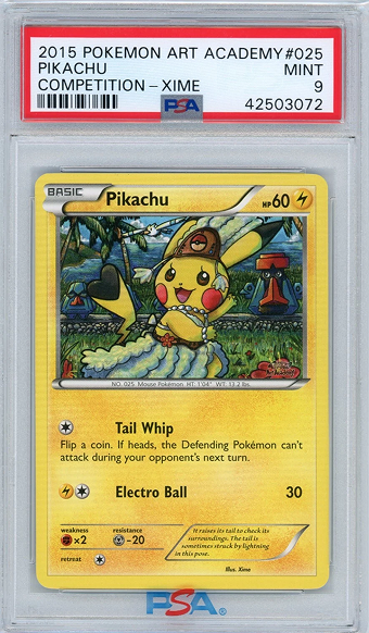 PSA 9 Art Academy Xime Pikachu Sells $12.5k
